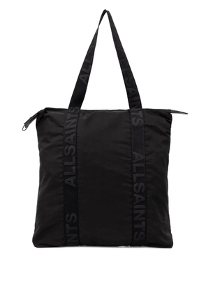 AllSaints Afan logo-strap tote bag - Black