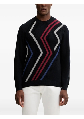 Armani Exchange zigzag-pattern sweater - Black