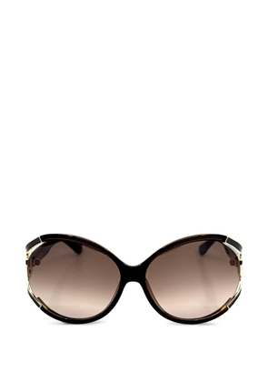 Ferragamo Eyewear oval-frame sunglasses - Brown