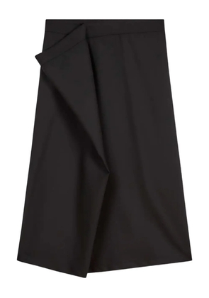 Kenzo asymmetric midi skirt - Black