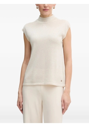 Joseph Ribkoff embellished high-neck top - Neutrals