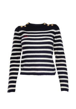 Miu Miu Pre-Owned 2018 striped sweater - Blue