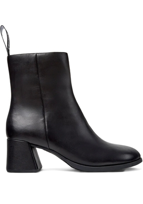 Camper 65mm Kora leather block-heel ankle boots - Black