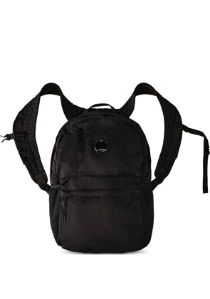 C.P. Company logo patch backpack - Black