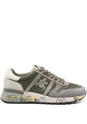 Premiata logo-patch sneakers - Green