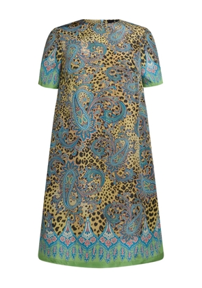 ETRO paisley-print tunic dress - Blue