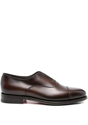 Santoni leather Oxford shoes - Brown