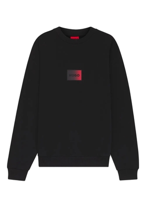 HUGO logo-appliqué sweatshirt - Black