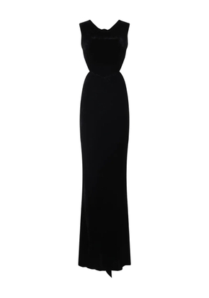 Rick Owens cut-out velvet dress - Black
