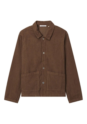 Sunflower pocket corduroy-texture overshirt - Brown