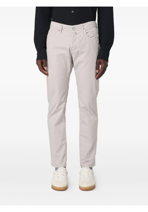 Incotex logo-patch trousers - Grey