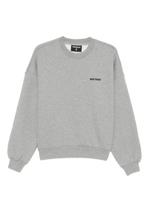 WRSTBHVR Neni logo-embroidered crew-neck sweatshirt - Grey