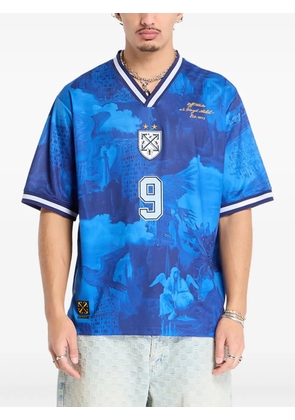 Off-White V-neck T-shirt - Blue