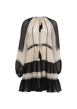 Ulla Johnson Loreli colour-block mini dress - Neutrals