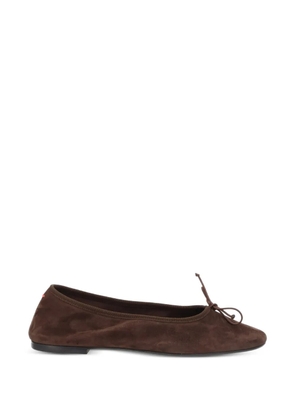 Aeyde bow-detail ballet flats - Brown