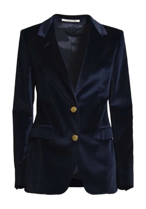 Tagliatore button-fastening velvet blazer - Blue