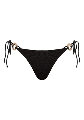 Bond-eye Ring Tie Side Vista bikini bottom - Black