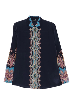 ETRO paisley-print silk shirt - Black