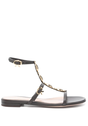Gianvito Rossi appliqué-detail sandals - Brown