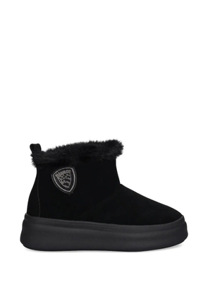 Blauer Emery02 emblem faux-fur boots - Black