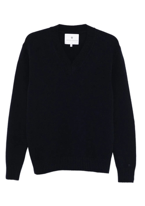 SEVEN GAUGE V-neck long-sleeve sweater - Black