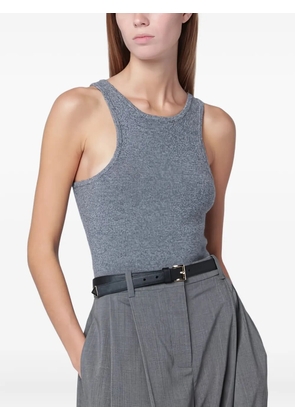 Almada Label ribbed-knit top - Grey