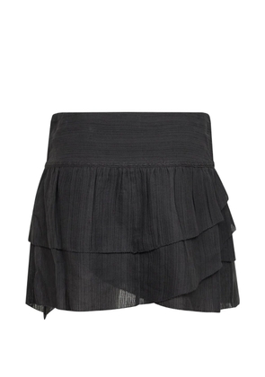 MARANT ÉTOILE asymmetric ruffled skirt - Black