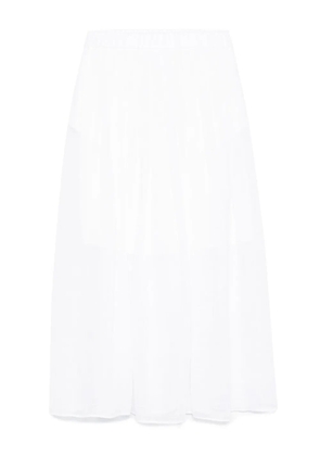 Iris Von Arnim linen midi skirt - White