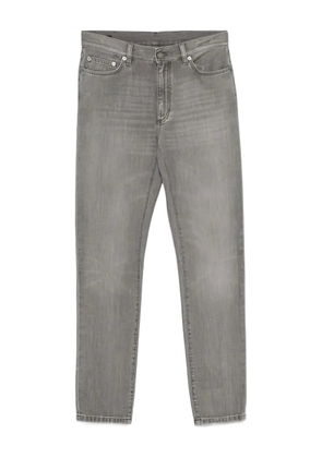 Zegna leather patch jeans - Grey