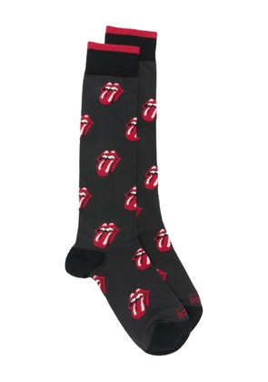 In The Box x The Rolling Stones patterned socks - Grey