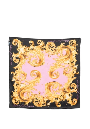 Versace Jeans Couture Barocco-print scarf - Black
