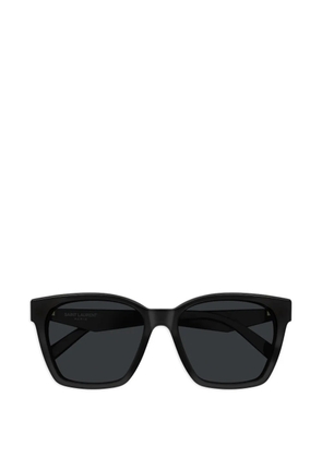 Saint Laurent Eyewear square-frame logo-detail sunglasses - Black