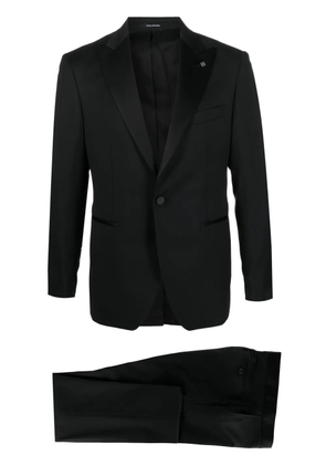 Tagliatore single-breasted wool dinner suit - Black