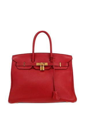 Hermès Pre-Owned 2008 35 Birkin leather handbag - Red