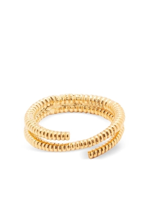 CHRONOS sterling silver spiral ring - Gold