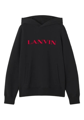 Lanvin logo-print hoodie - Black