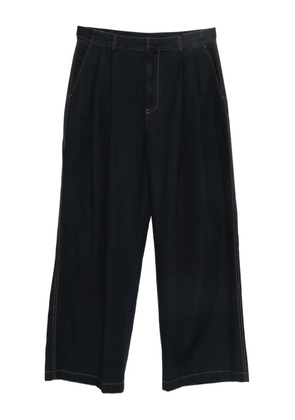 Juun.J pleat-detail jeans - Blue