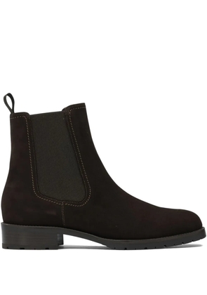 Maretto elastic-panel suede boots - Brown