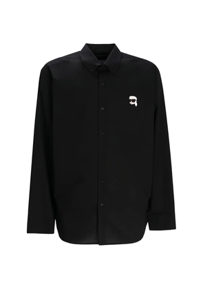 Karl Lagerfeld logo-detail shirt - Black