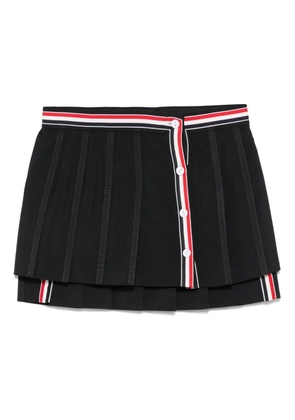 Thom Browne pleated mini skirt - Black