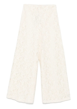 TWINSET lace trousers - White