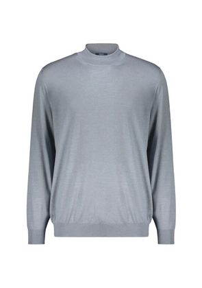 Fedeli mock-collar sweater - Blue