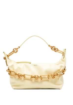 Balmain Sync chain-detail leather tote - Yellow
