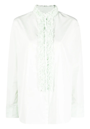Jil Sander ruffle-detail blouse - Green