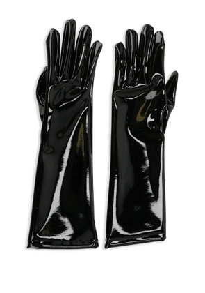 Gianvito Rossi patent-leather gloves - Black