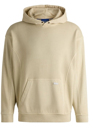 HUGO cotton hoodie - Neutrals