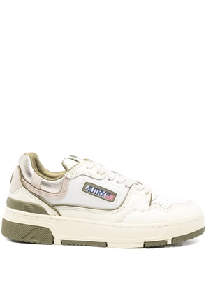 Autry lizard panelled trainers - White