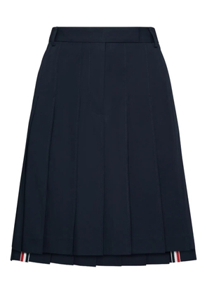Thom Browne twill pleated mini skirt - Blue