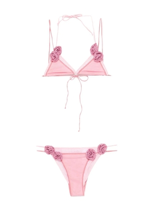 Oséree mesh two-piece bikini - Pink