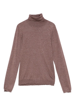 Brunello Cucinelli roll-neck top - Brown